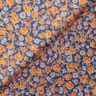 Chifón Estampado de florecillas – índigo/naranja,  thumbnail number 4