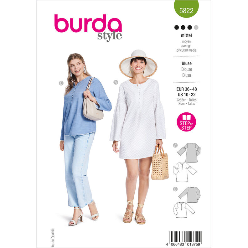 Blusa | Burda 5822 | 36-48,  image number 1