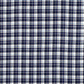 Franela de algodón Cuadrados pequeños – azul marino/blanco lana, 