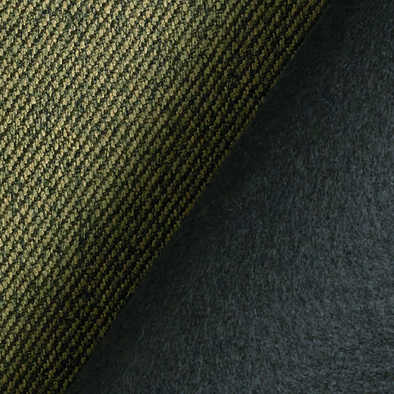 Tela de tapicería Aspecto de sarga – oliva oscuro,  image number 3