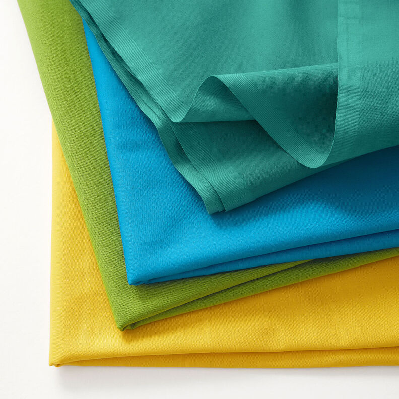 Tela de algod&oacute;n Cretona Uni &ndash; amarillo sol,  image number 4