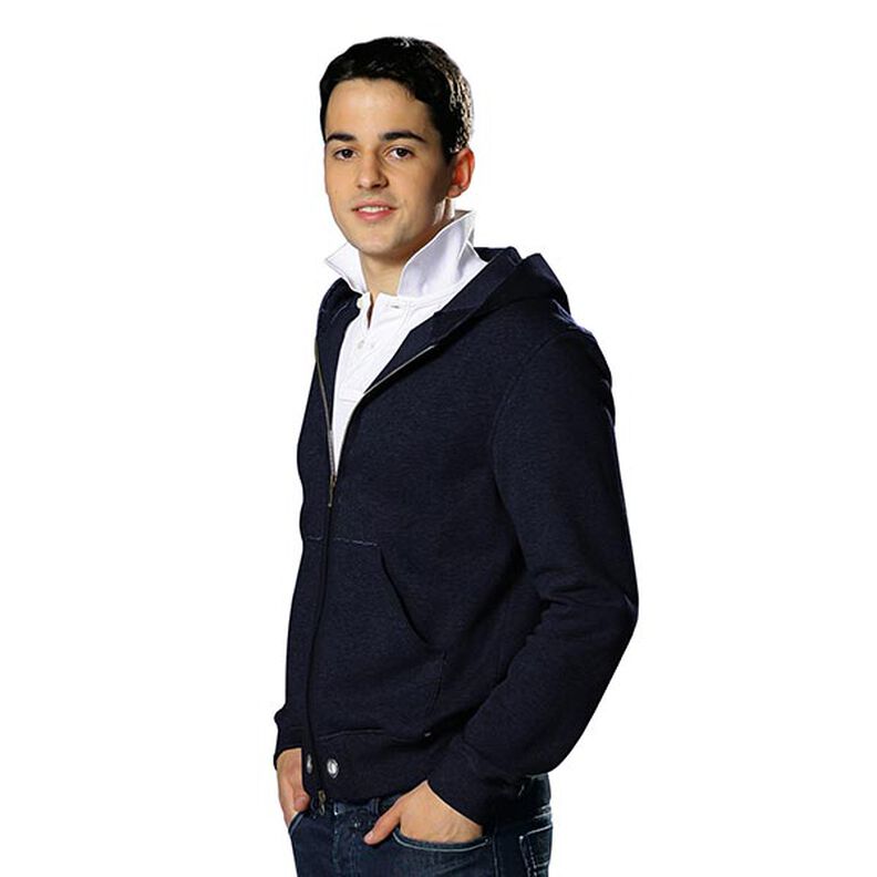 Sudadera ligera de algod&oacute;n Uni &ndash; azul noche,  image number 5