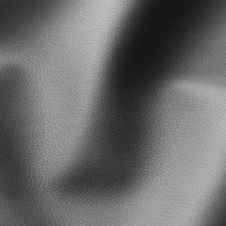 Tela de tapicería imitación de piel apariencia natural – gris oscuro,  image number 2