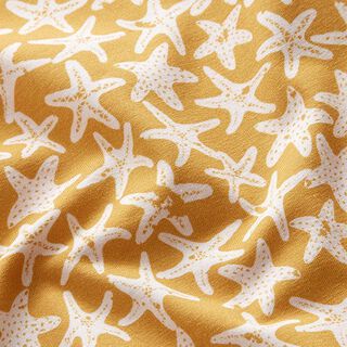 GOTS Tela de jersey de algodón Estrella de mar | Tula – amarillo curry, 