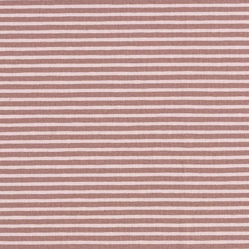 Punto de algodón con rayas estrechas – rosa viejo claro/rosa viejo oscuro,  image number 1