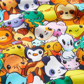 Polar alpino Colección de animales adorables Impresión digital – amarillo limón | Retazo 60cm, 