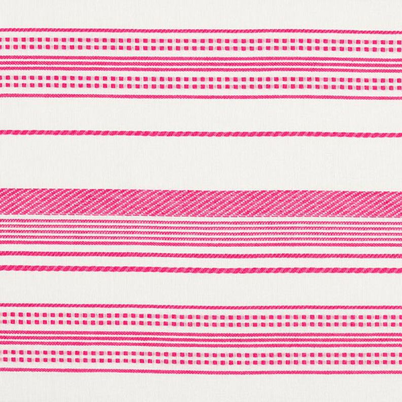 Tela de algodón Rayas bordadas – blanco lana/pink,  image number 1