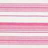 Tela de algodón Rayas bordadas – blanco lana/pink,  thumbnail number 1