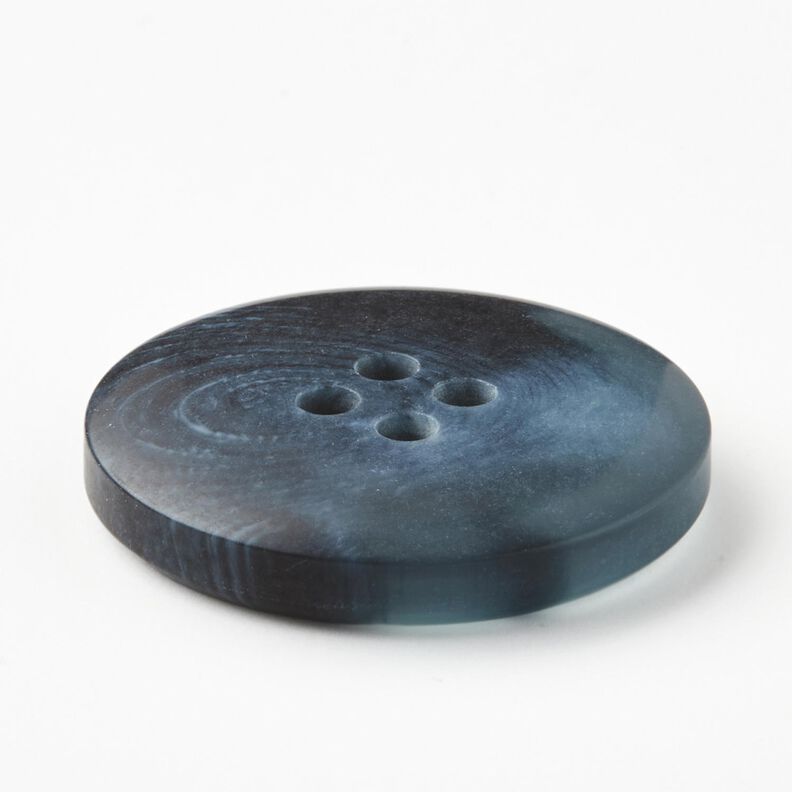 Botón redondo de 4 agujeros [Ø 25 mm] – azul vaquero,  image number 3