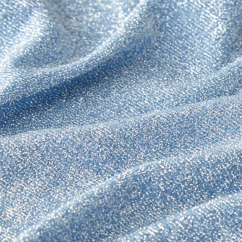 Tela de jersey Brillo de escarcha Glamour – azul claro,  image number 2