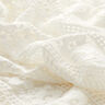 Encaje elástico rayas y flores – blanco lana,  thumbnail number 2