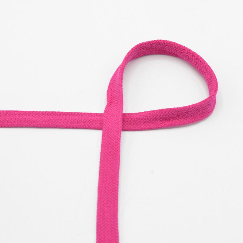 Cordón plano Sudadera Algodón [15 mm] – rosa intenso,  image number 1