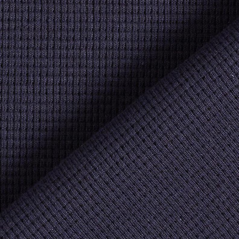 Jersey de algodón tipo gofre mini Uni – azul marino,  image number 4