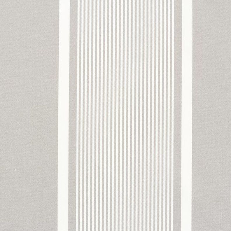 Telas para exteriores Lona Mezcla de rayas – gris claro/blanco,  image number 1