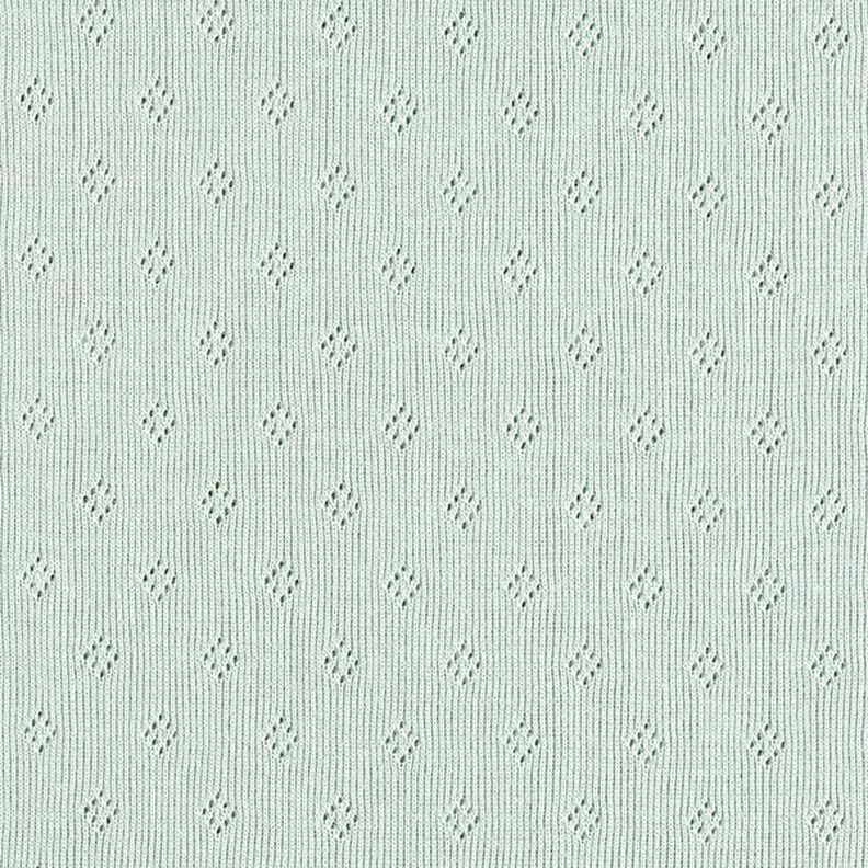 Jersey de punto fino con patrón de agujeros – menta,  image number 1