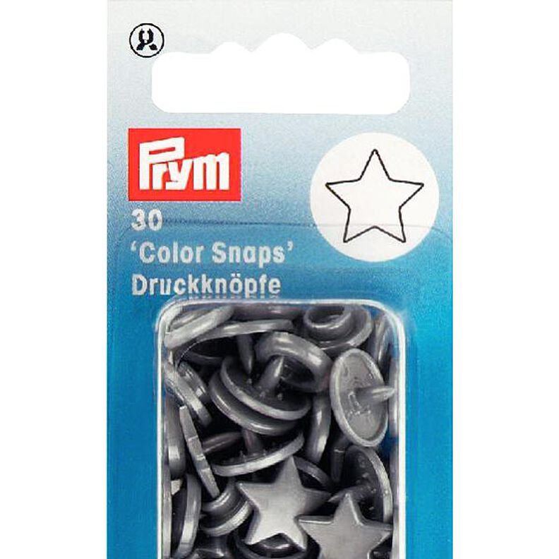 Botón a presión Color Snaps Estrella 5 - gris plateado| Prym,  image number 3