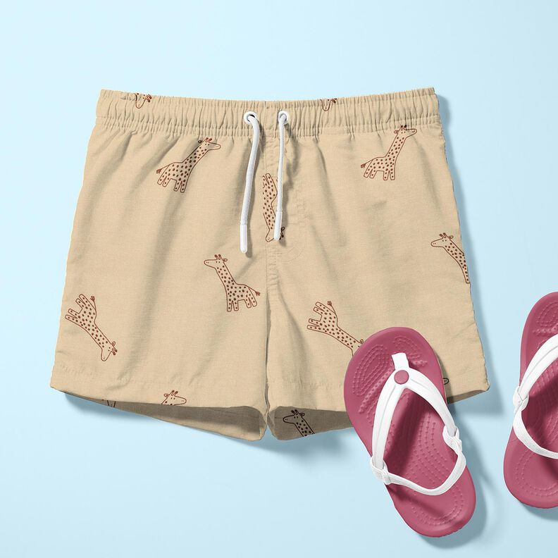 Tela de jersey de algod&oacute;n Jirafas &ndash; almendra,  image number 6