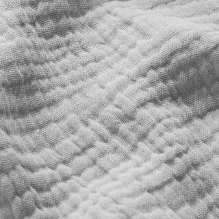 GOTS Muselina de algodón de tres capas – gris claro, 