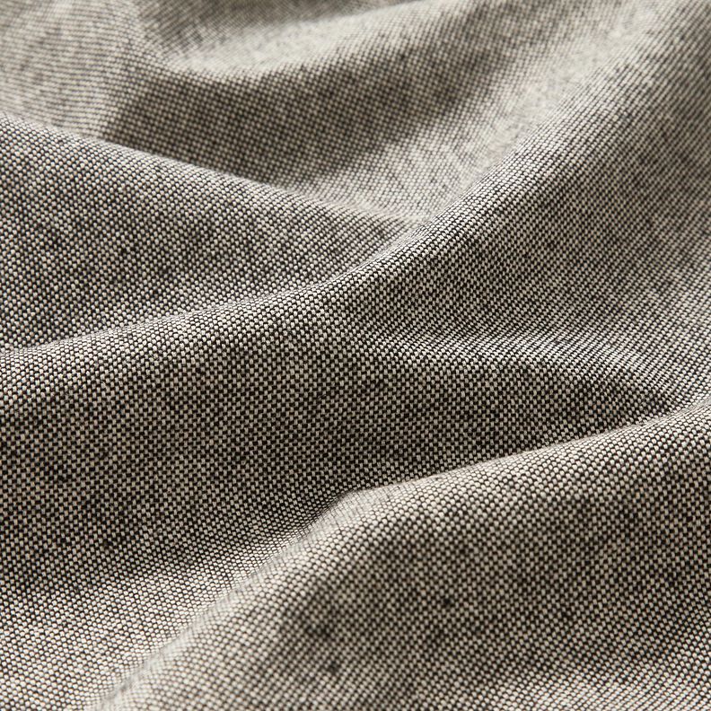 Tela decorativa Panama media Bicolor – negro/naturaleza,  image number 2