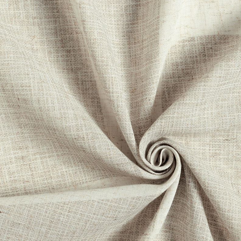 Tela para cortinas Mezcla de lino Formas  – marrón claro/naturaleza,  image number 3
