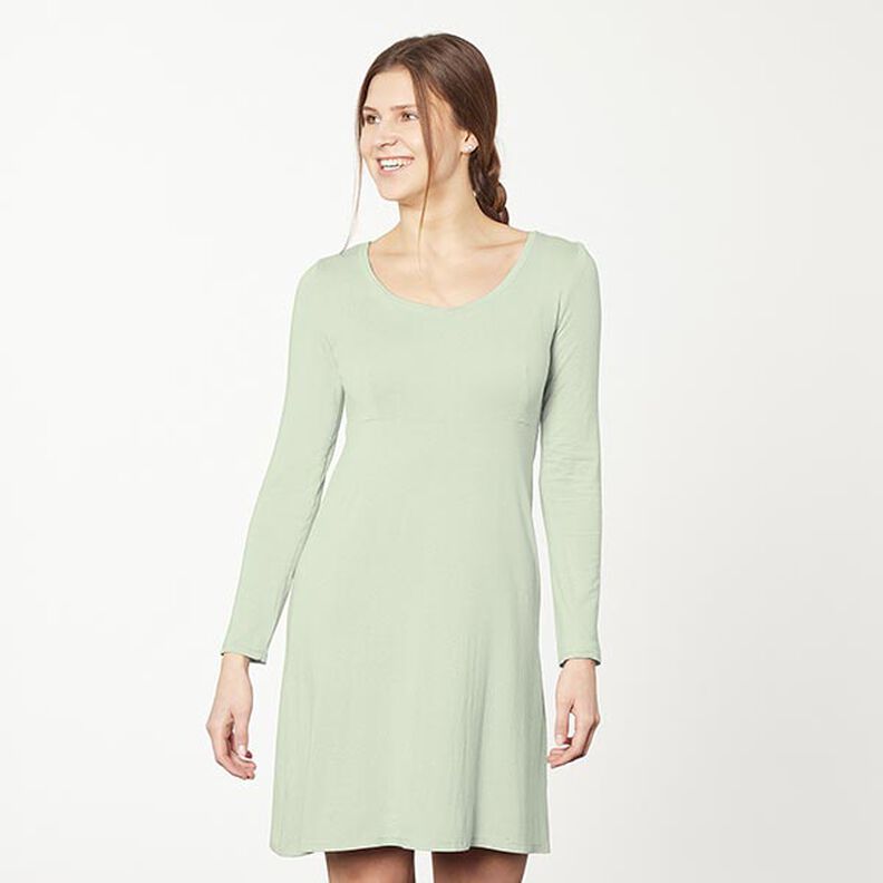 GOTS Tela de jersey de algodón | Tula – verde pastel,  image number 6