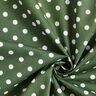 Popelina de algodón puntos grandes – verde oscuro/blanco,  thumbnail number 5