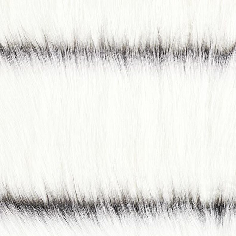 Piel sintética Rayas horizontales – blanco lana/negro,  image number 1