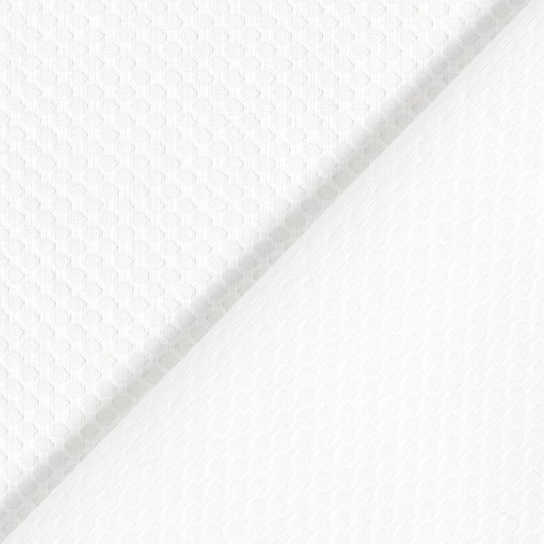 Tejido camisero estructura rombos – blanco,  image number 3