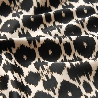 Tejido de bañador con estampado leopardo abstracto – negro/anacardo, 