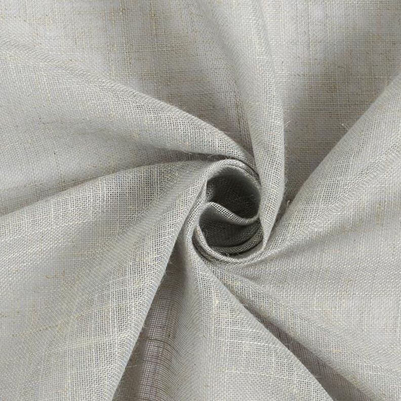 Tejido para cortinas Voile Apariencia de lino 300 cm – gris claro,  image number 1