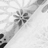 Tela decorativa Lona Flores – gris/blanco,  thumbnail number 4