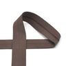 Cinta al biés Tela de jersey de algodón [20 mm] – marrón negro,  thumbnail number 1