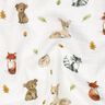 Muselina/doble arruga Animales del bosque Impresión digital | Poppy Fabrics – blanco/terracotta,  thumbnail number 2