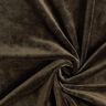 Terciopelo Stretch Tela de niqui – marrón oscuro,  thumbnail number 1