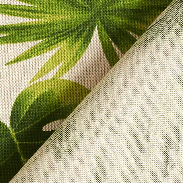 Tela decorativa Panama media hojas de monstera – naturaleza/verde,  image number 4