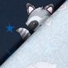 Tela de jersey de algodón Mapache con estrellas | Glitzerpüppi – azul noche/plateado,  thumbnail number 4