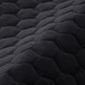 Tela de tapicería Terciopelo acolchado en diseño de panal – negro,  thumbnail number 2