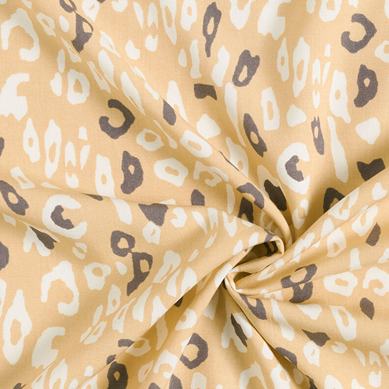 Tela de viscosa con estampado leopardo – beige,  image number 3