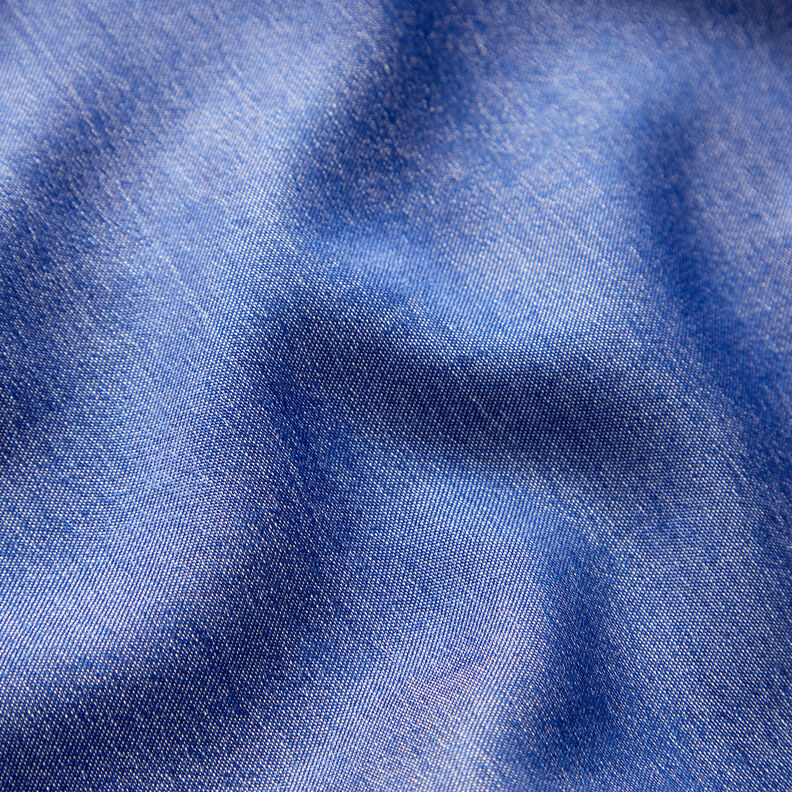Tela de viscosa Chambray Uni – azul vaquero,  image number 2