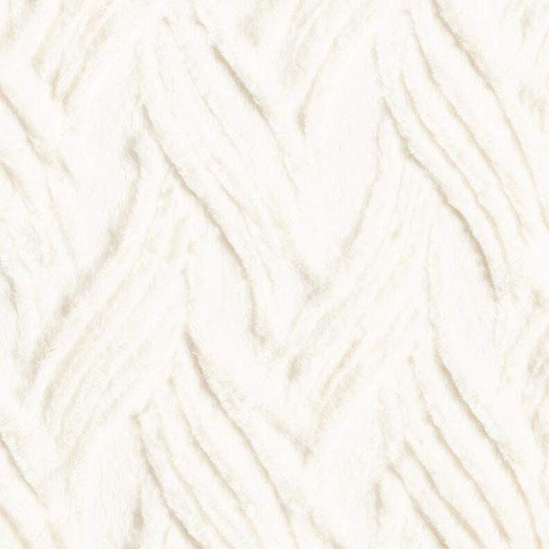 Piel sintética Líneas onduladas – blanco lana,  image number 1