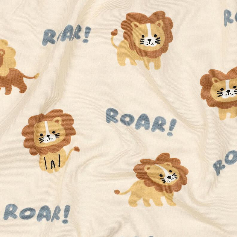 Tela de jersey de algodón León | Poppy Fabrics – beige claro/marrón avellana,  image number 2