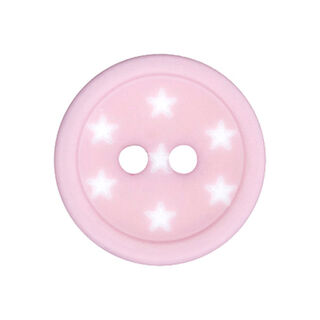 Botón de plástico Estrellas – rosa, 