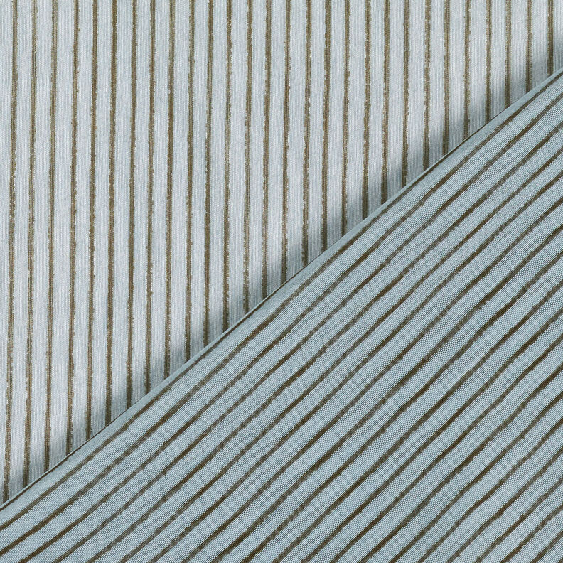 Gasa de seda con rayas estrechas – azul claro/gris oscuro,  image number 5
