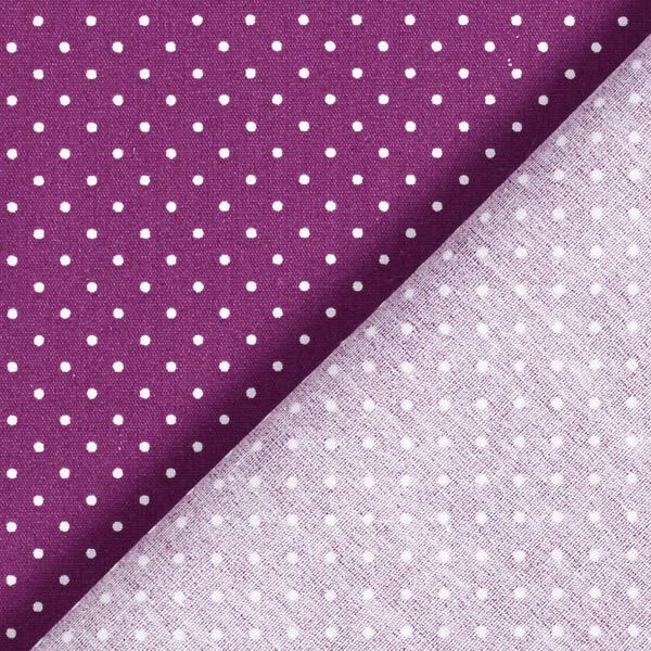 Popelina de algodón puntos pequeños – rojo lila/blanco,  image number 6