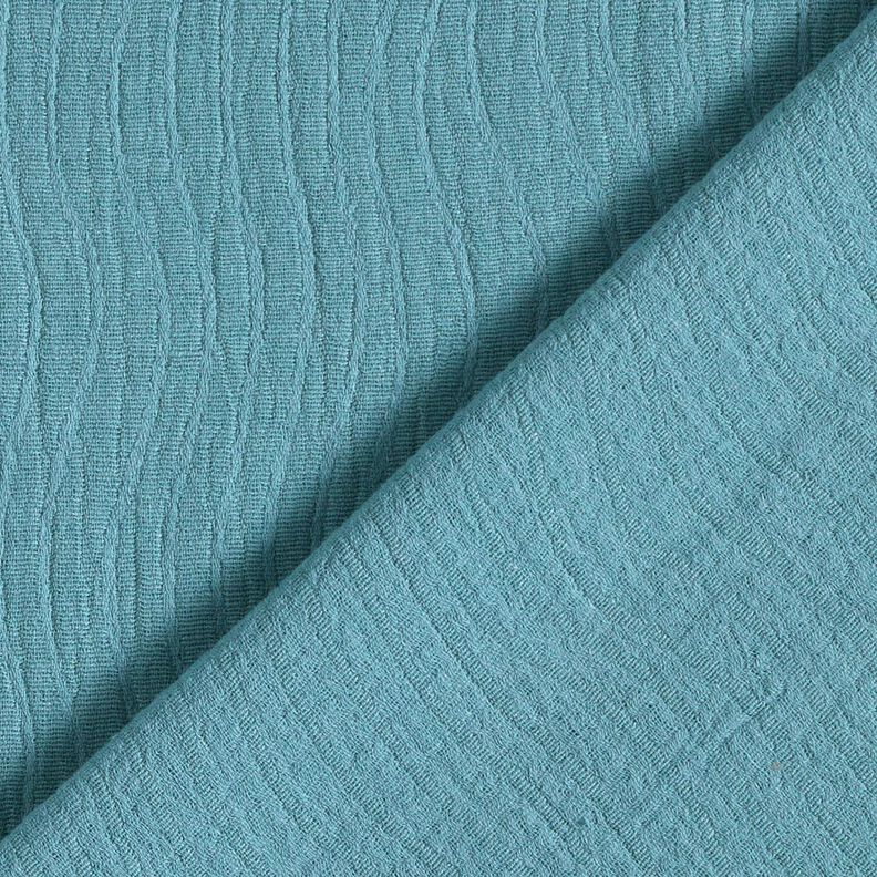 Mezcla de lino y algodón Jacquard Estampado onda – azul grisáceo pálido,  image number 1