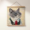 Panel decorativo Tapiz Gato elegante &ndash; naturaleza/gris,  thumbnail number 5