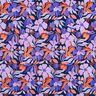 Softsweat con impresión digital de flores – azul noche/lila,  thumbnail number 1