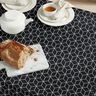 Tela decorativa Jacquard Cubos modernos – negro/marfil,  thumbnail number 5