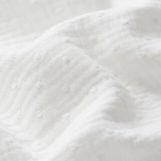 Muselina dobby – blanco lana, 