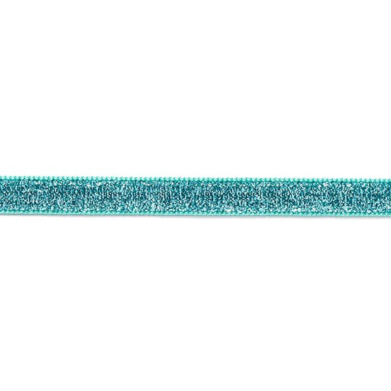 Cinta de felpa Metálico [10 mm] – azul agua,  image number 2